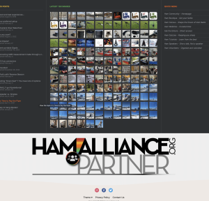 An example of how Ham Alliance can be used in a footer.